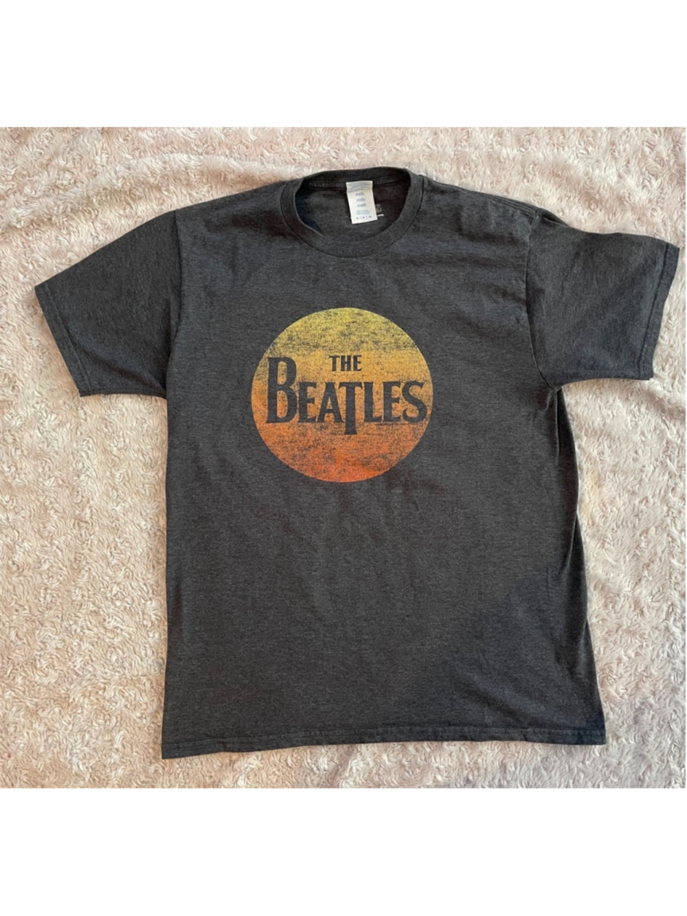 The Beatles Men's Graphic tee shirt, Gray, Size Medium